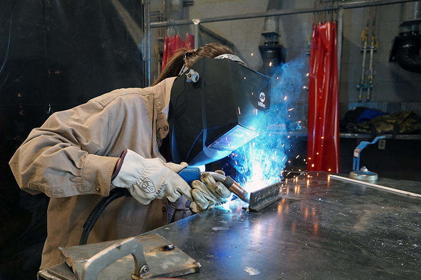 UAHT Welding Student